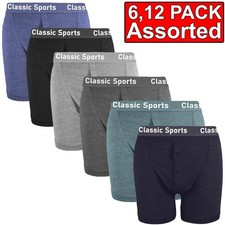 6, 12 Pack Mens Boxer Shorts