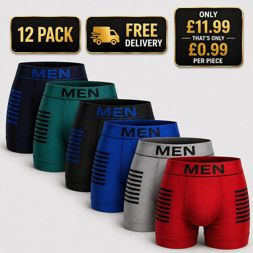 Pack mens boxer briefs - 6,