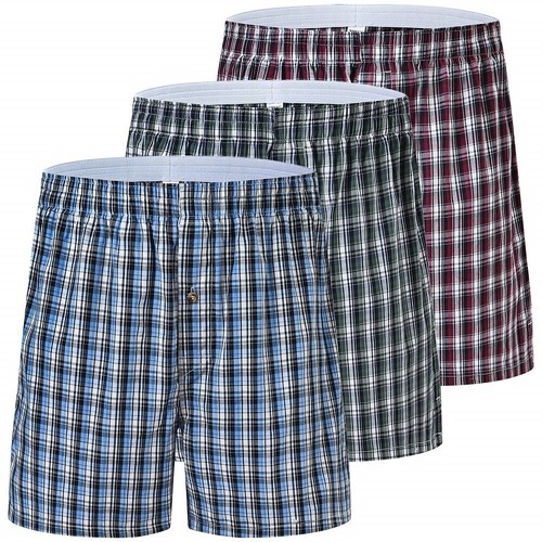 Men woven boxer shorts - woven,